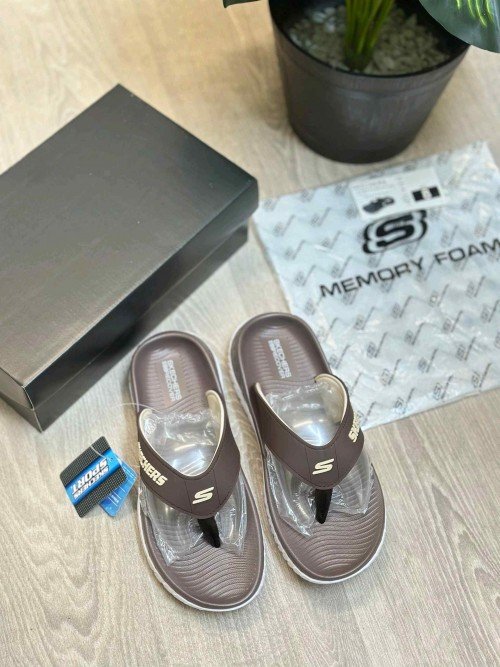 Skechers Go Recover Premium Brown White Simplex - Image 2