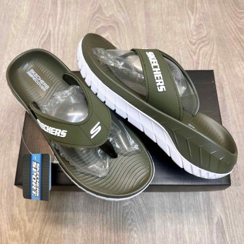 Skechers Go Recover Premium Green White Simplex