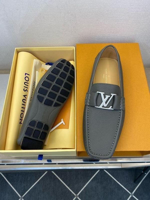 Louis vuttion LV monte carlo mocassin premium loafers Grey TOP BATCH UA - Image 3