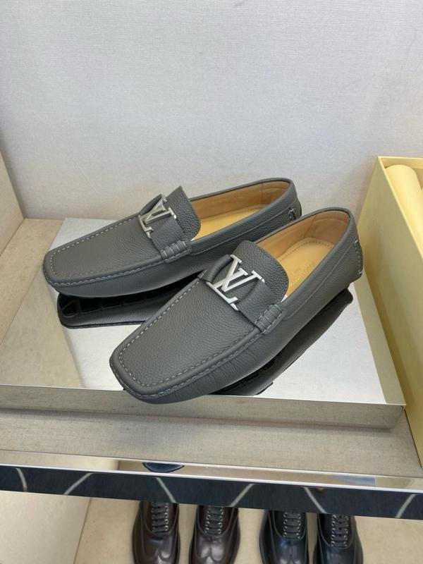 Louis vuttion LV monte carlo mocassin premium loafers Grey TOP BATCH UA - Image 4