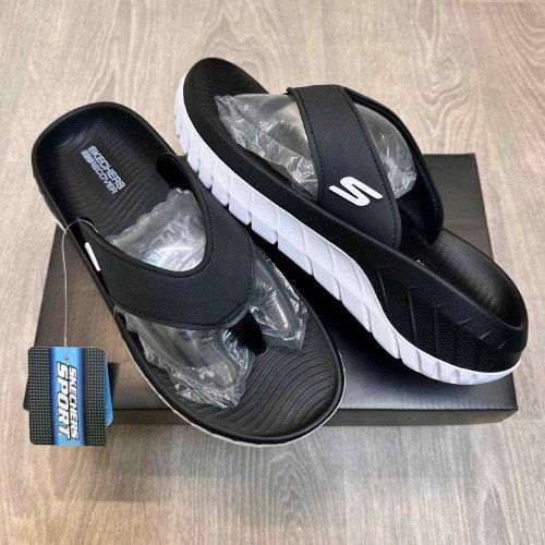 Skechers Go Recover Premium Black White Simplex
