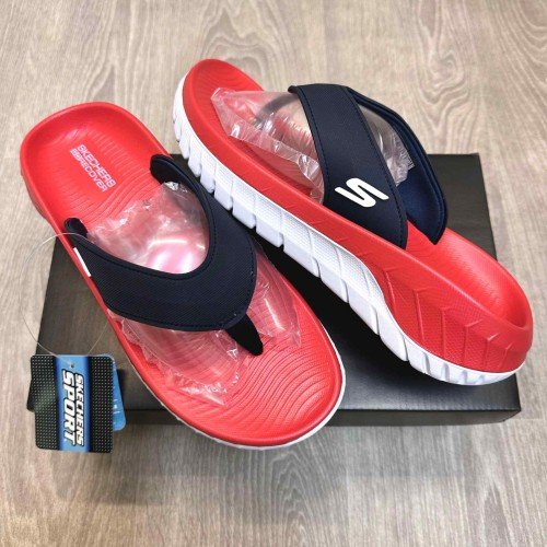 Skechers Go Recover Premium Red White Navy Simplex