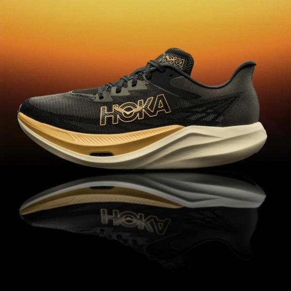 Hoka Rocket X 3 Running Black Gold TOP BATCH UA - Image 4