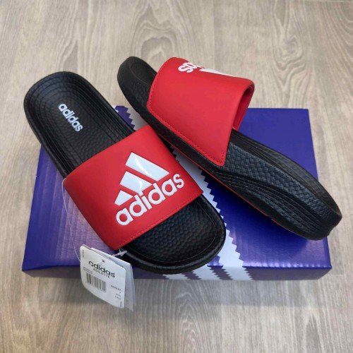 Adidas Hyper Boost Premium Red Black White Slides
