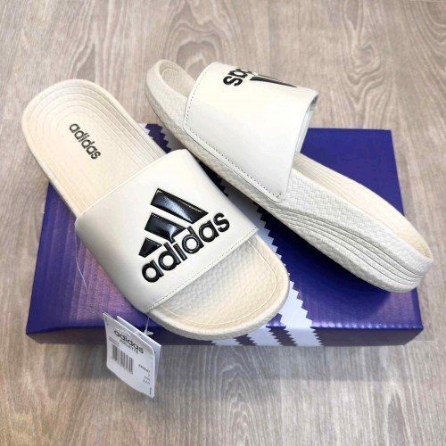 Adidas Hyper Boost Premium Beige Black Slides