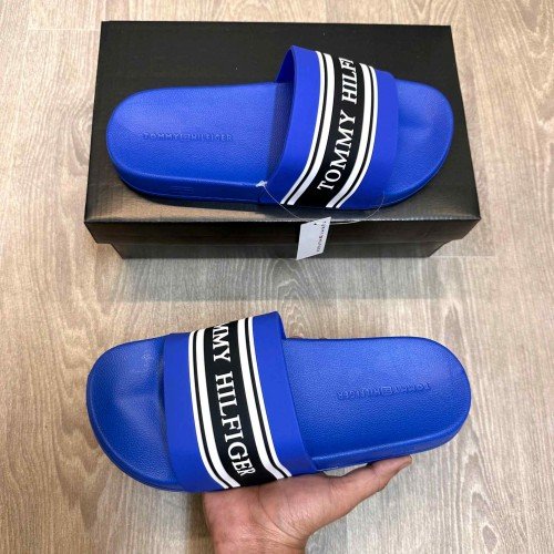 Tommy Hilfiger Premium Royal Blue Pool Slides