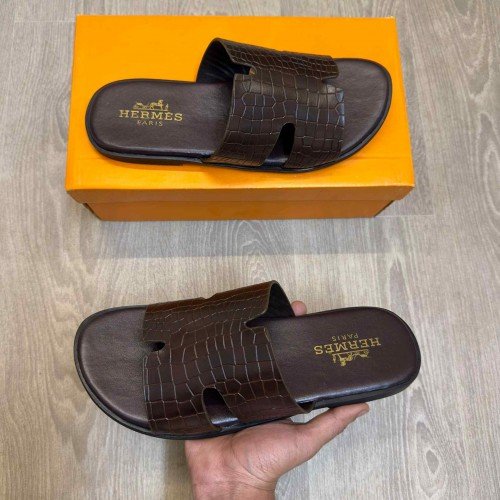 Hermes Izmir Premium Brown Sandal