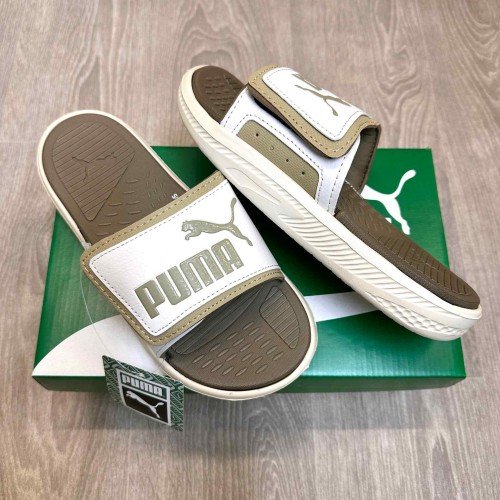 Puma Softride Adjust Premium Beige Cream Flip Flop