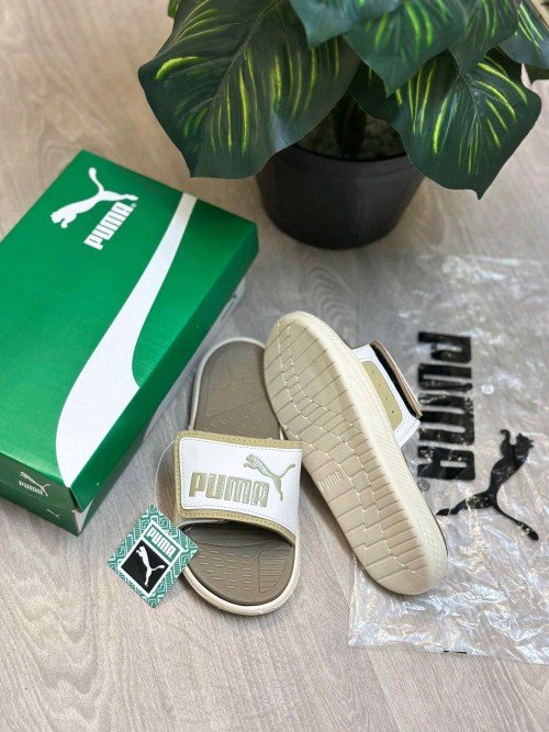 Puma Softride Adjust Premium Beige Cream Flip Flop - Image 2