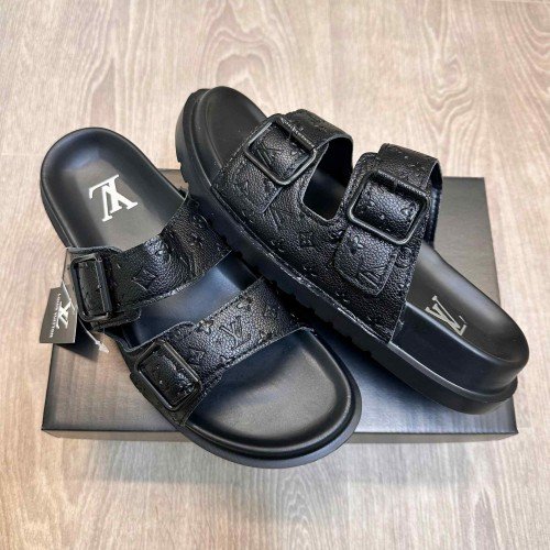 Louis Vuitton Venice Mule Premium Black Slides