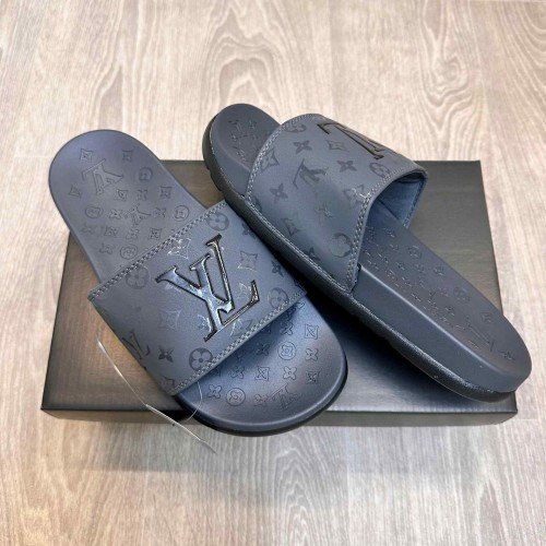 Louis Vuitton Monogram Soft Cusion Premium Grey Flip Flop