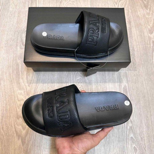 Prada Milano Premium Black Flip Flop