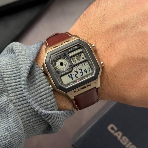 Casio AE-1200 Illuminator Brown - J1234 - Image 4