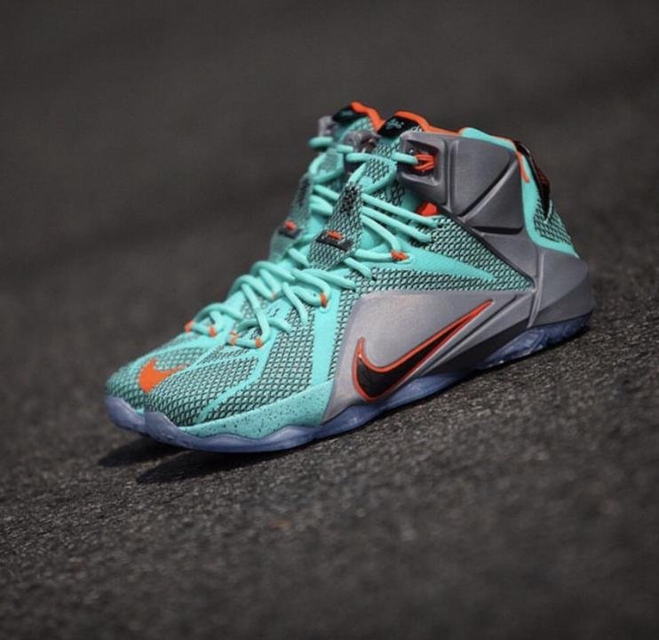 Nike Lebron 12 NSRL Teal Grey TOP BATCH UA - Image 2