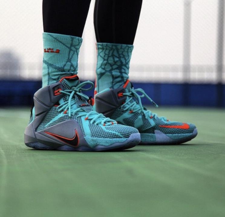 Nike Lebron 12 NSRL Teal Grey TOP BATCH UA - Image 5