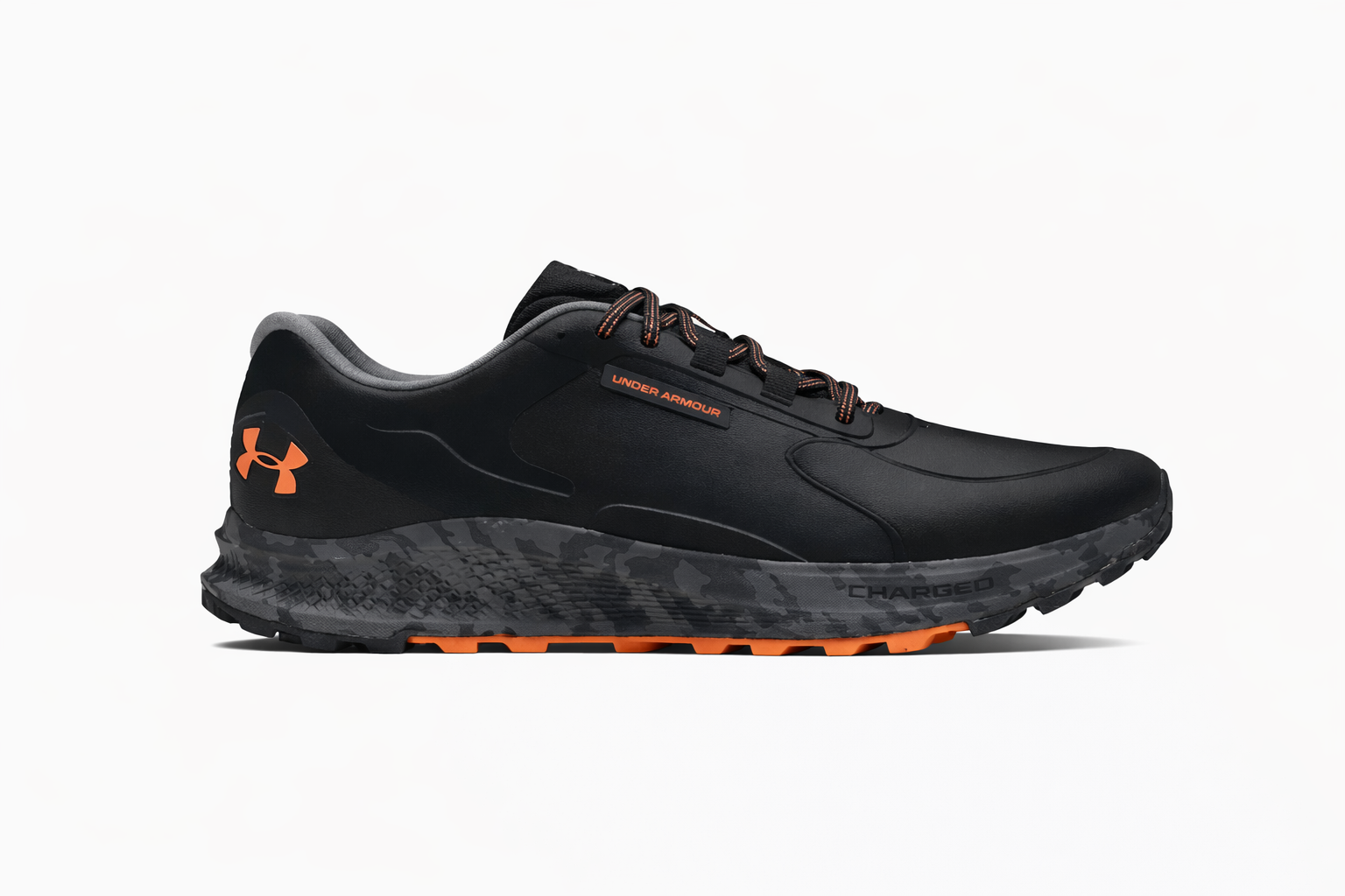 Under Armourr Charged Bandit Trail 3 Black Orange TOP BATCH UA
