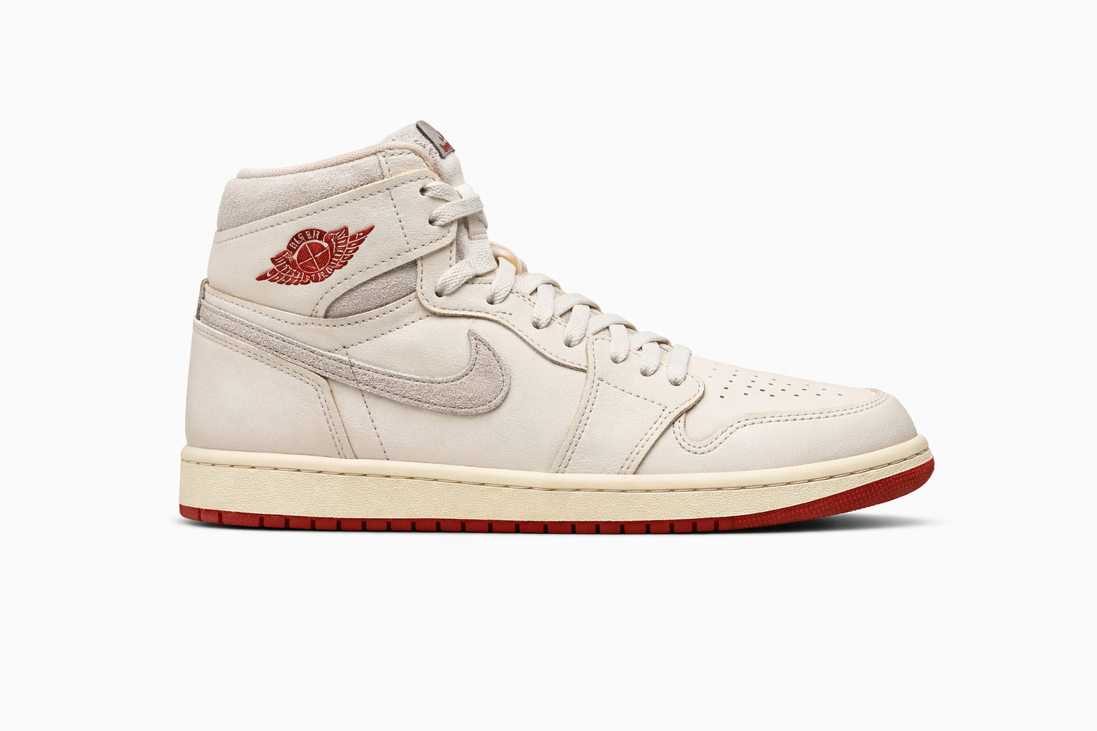 Nikee Air Jordan 1 Retro High Rare Air Sail Cinnabar TOP BATCH UA