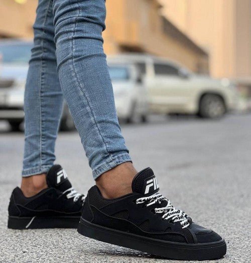 Branded FLA Running Shoes For Mens Black - Image 2