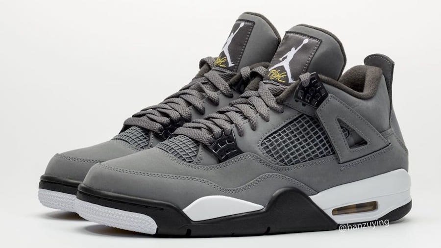 Branded Air Retro 4 Cool Grey For Boys