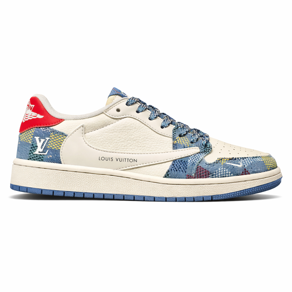 Nike Air Jordan Retro 1 Low x Travis Scott Fragment Design Louis Vuitton 177  TOP BATCH UA