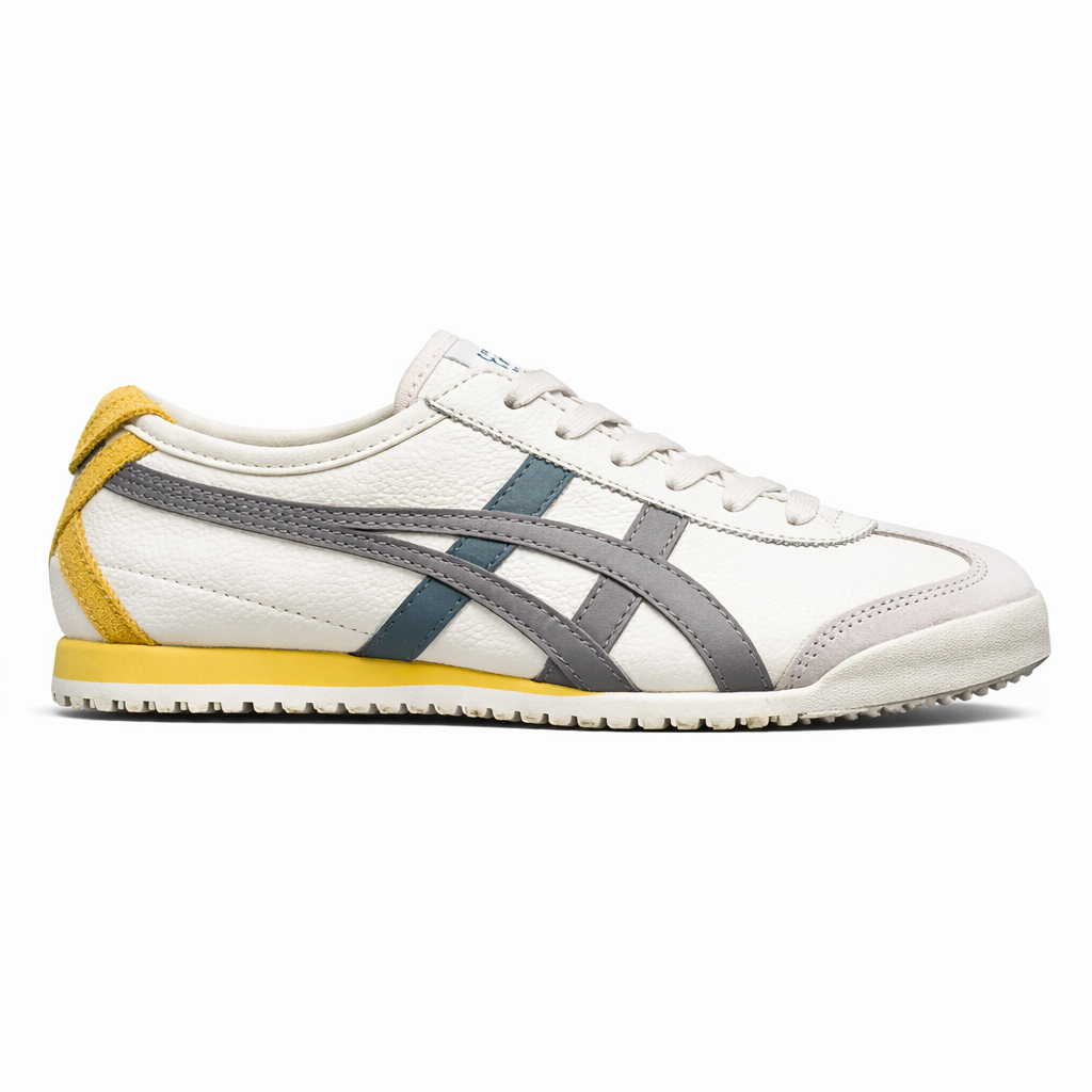 Onitsuka tiger Mexico 66 white Grey Blue Yellow (777) TOP BATCH UA