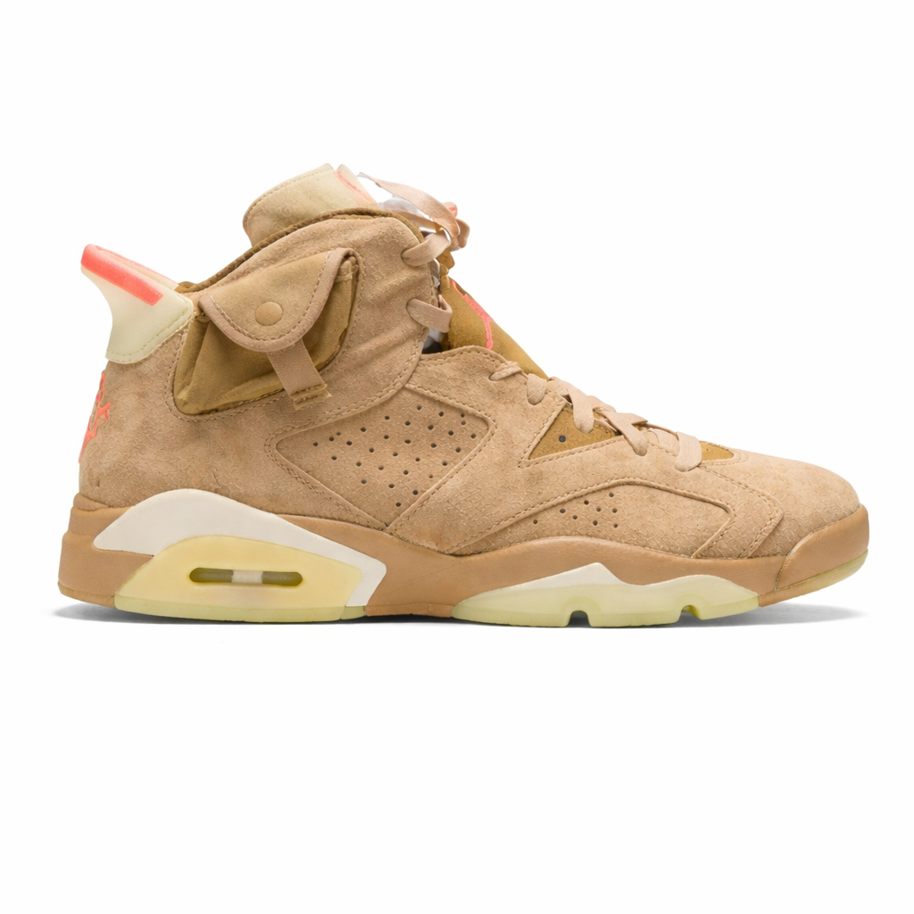 Jordan Retro 6 British Khakhi Semi Ua Quality Suede Quality with Dust Bag TOP BATCH UA