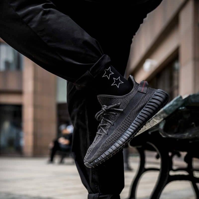 Branded Yezzy Boost 350 V2 Black Static Non reflective - Image 4