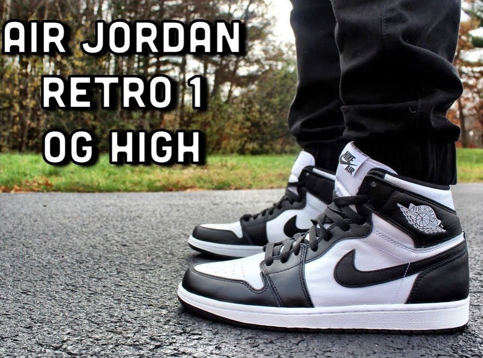 Branded Air Retro 1 Black And white Sneakers High Ankle - Image 5