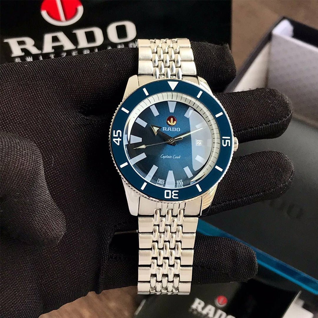 Rado Captain Cook Silver Blue Metal - Image 4