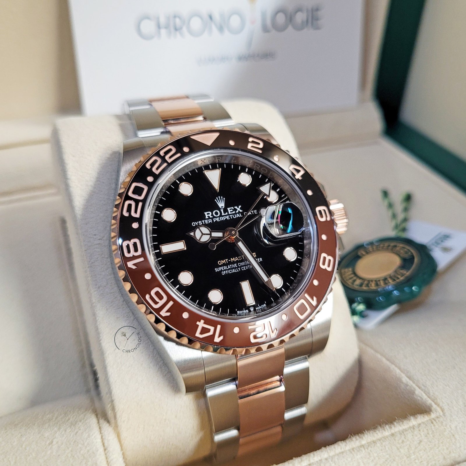 GMT-Master II Everose gold and Black dial. - Image 5