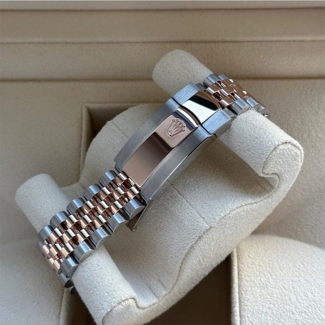 Rolex Datejust Rosegold Gold Diamond Metal Watch - Image 7