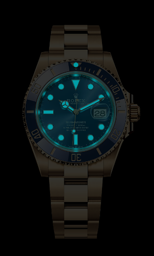 Rolex Submarine yellow gold and a blue dial date - Image 4