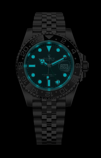 GMT-Master II black dial date Jubilee bracelet. - Image 4
