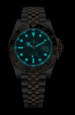 GMT-Master II yellow gold with a black dial and a Jubilee bracelet. - Image 6