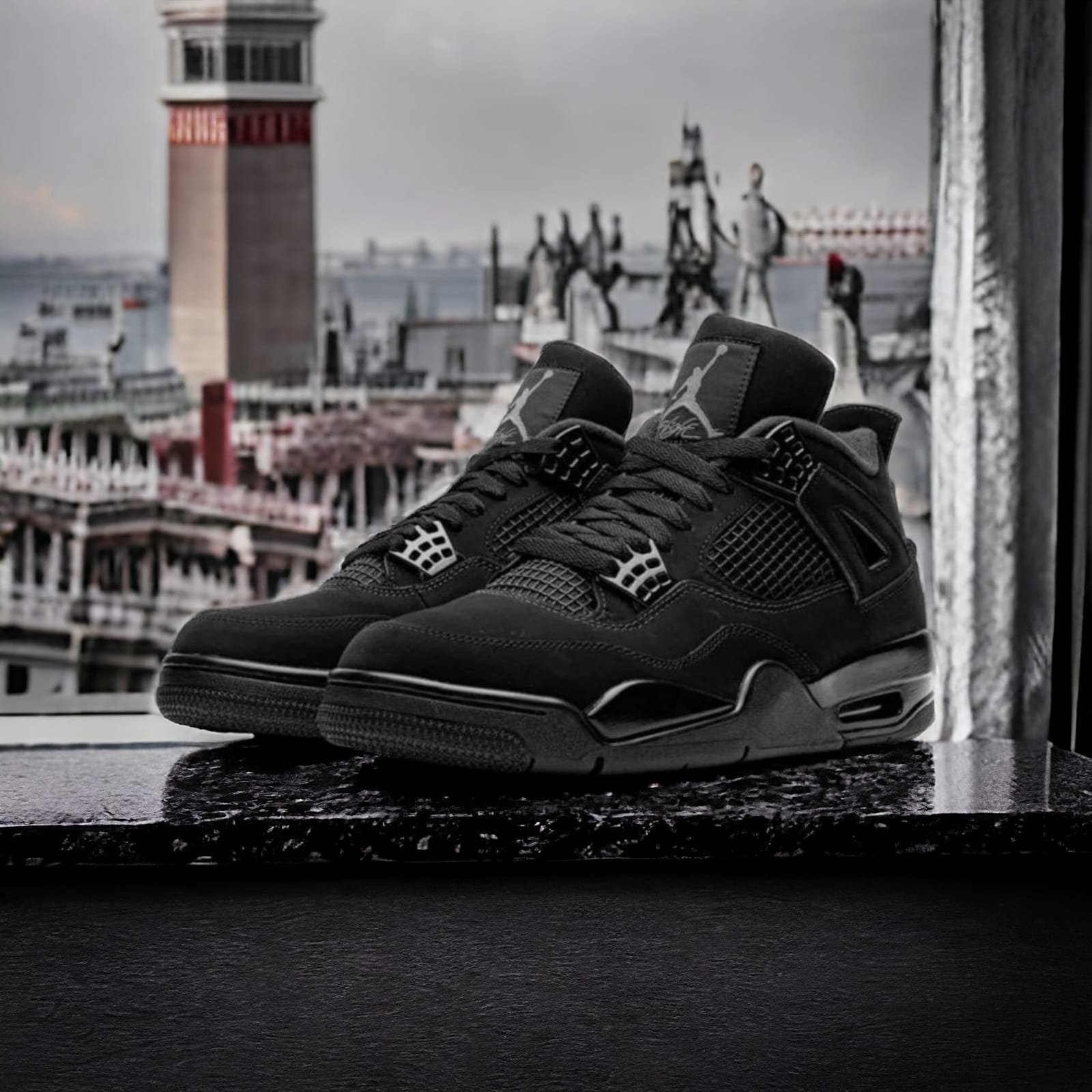 Branded Retro 4 Black Cat For Mens UA Quality (With Brand Box) - Image 5