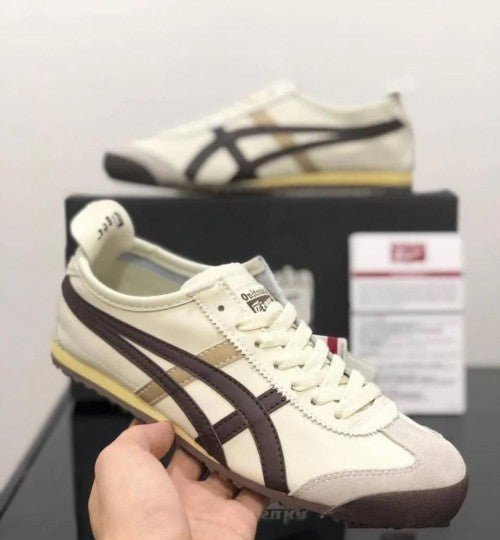 Branded Tiger Sneakers Mexico 66 Beige Brown Gold - Image 3