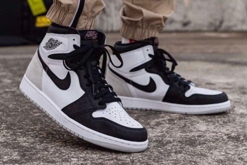 Branded Air Retro 1 High OG Stage Haze Black Grey - Image 3