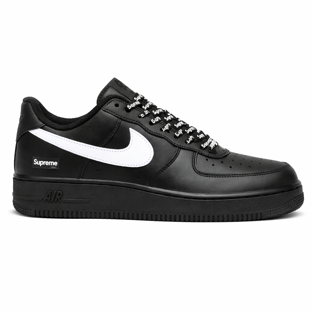 Supreme x Nike air force 1 low black white TOP BATCH UA