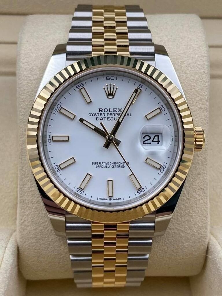Rolex Datejust Dualtone White Dial Metal Watch - Image 4