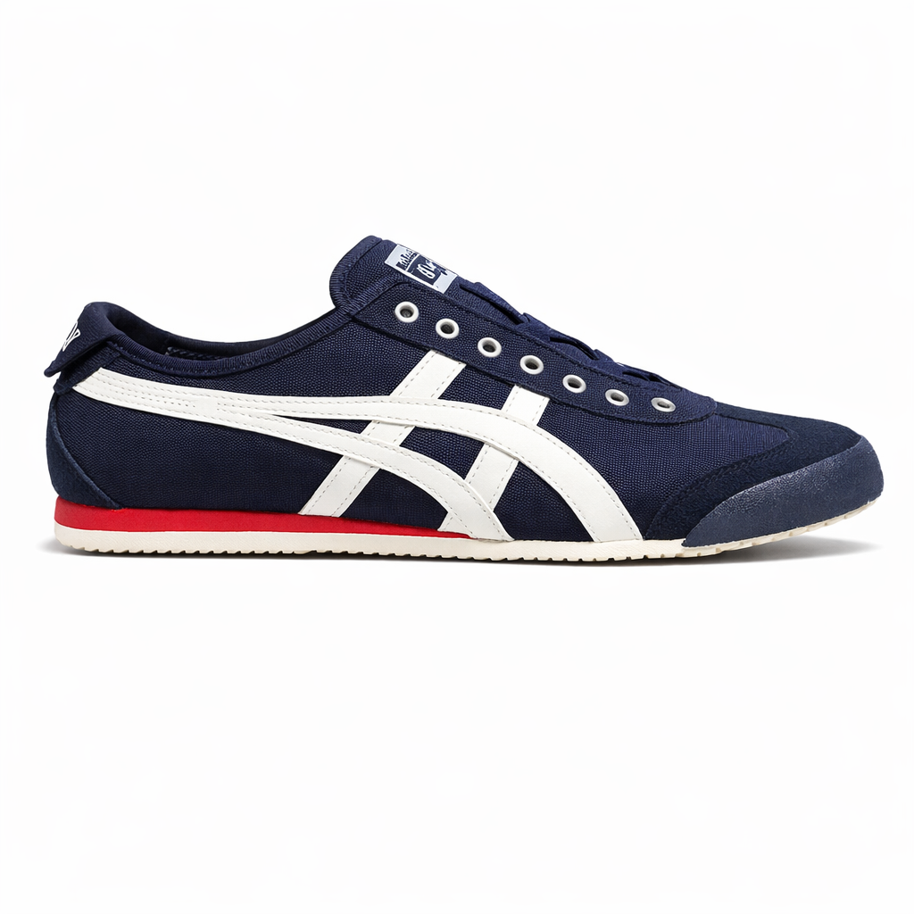 Onitsuka Tiger Mexico 66 Slip-On Navy Off-White Red 991 TOP BATCH UA