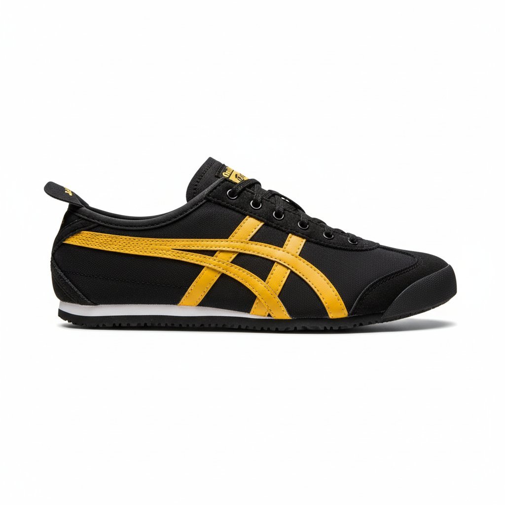 Onitsuka Tiger Mexico 66 Slip On Black Yellow 455   TOP BATCH UA