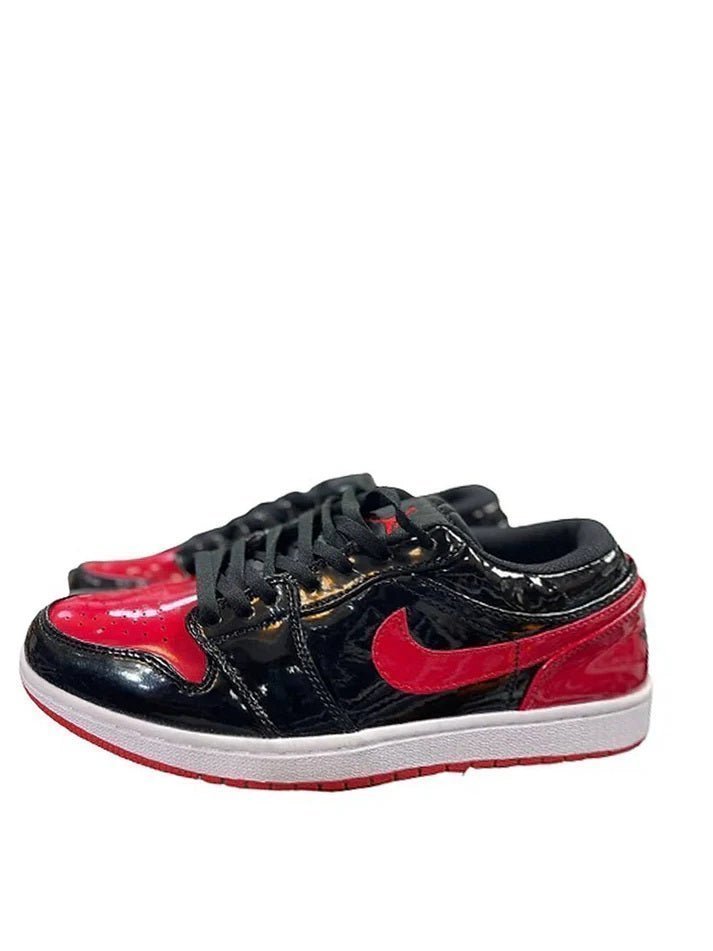 NIKE AIR JORDAN 1 LOW PATENT BRED - Image 4