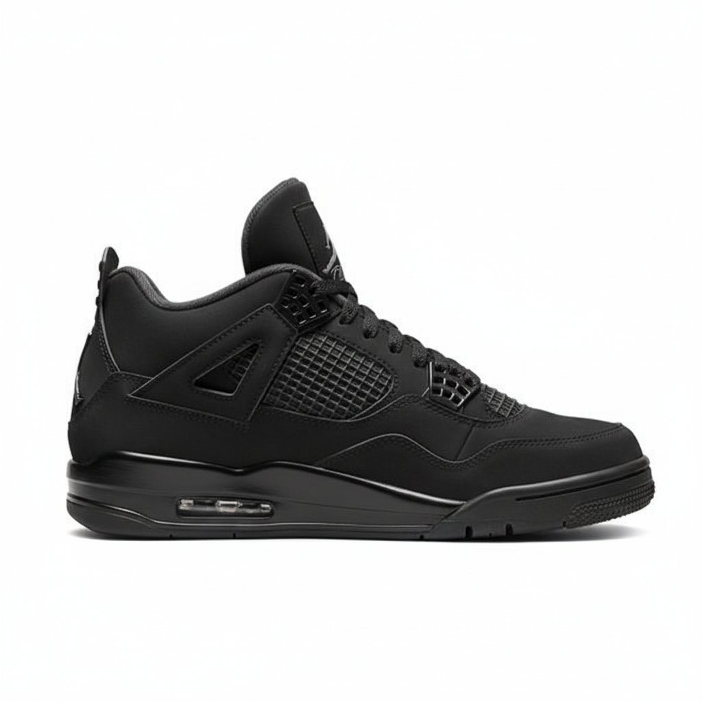 Jordan Retro 4 Black Cat Suede Semi Ua TOP BATCH UA