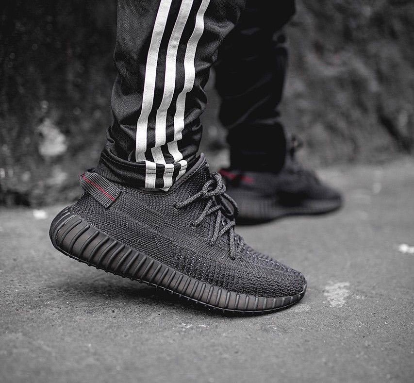 Branded Yezzy Boost 350 V2 Black Static Non reflective - Image 3