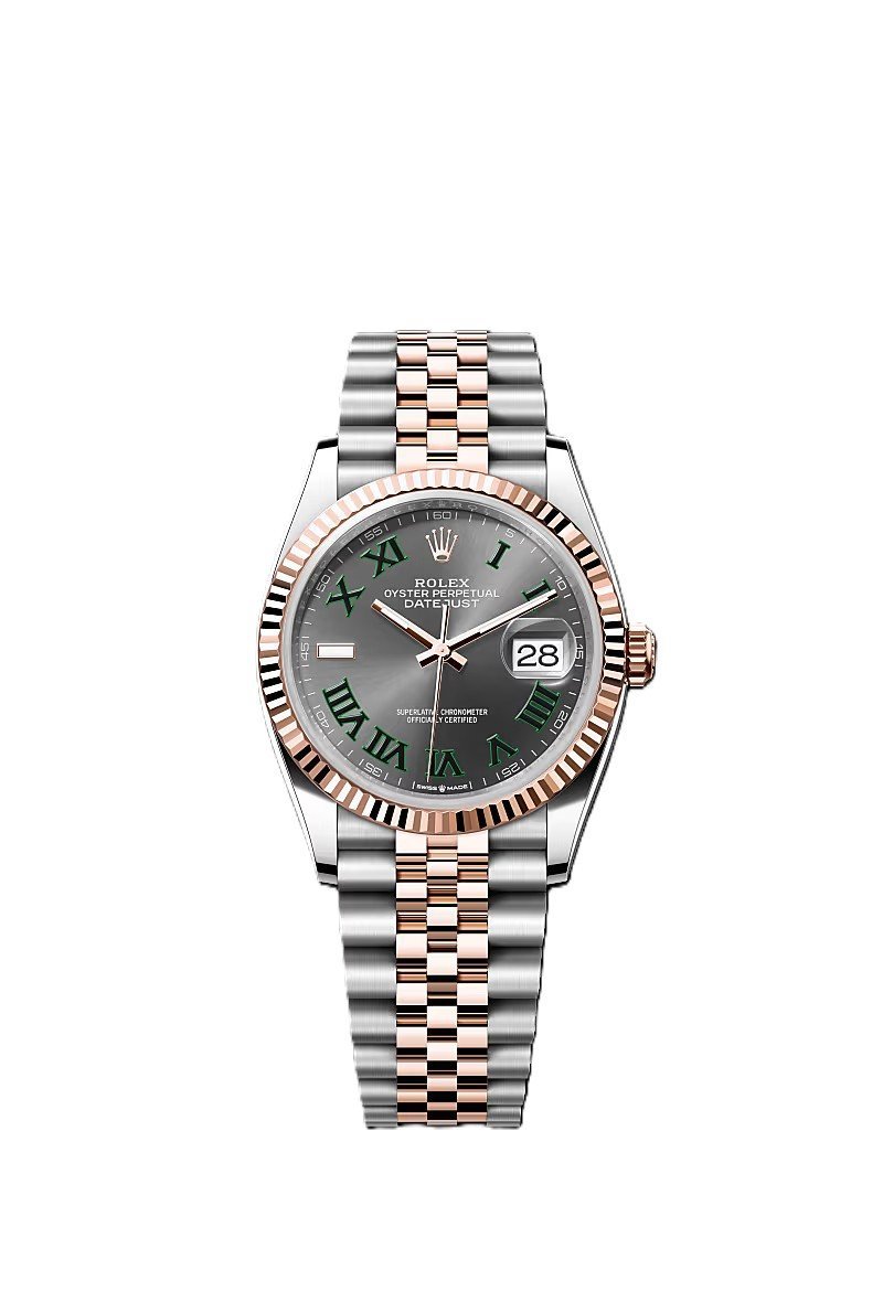 Rolex Datejust Dualtone Grey Dial Metal Watch