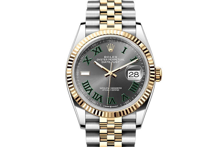 Rolex Datejust Dualtone Grey Dial Metal Watch - Image 4
