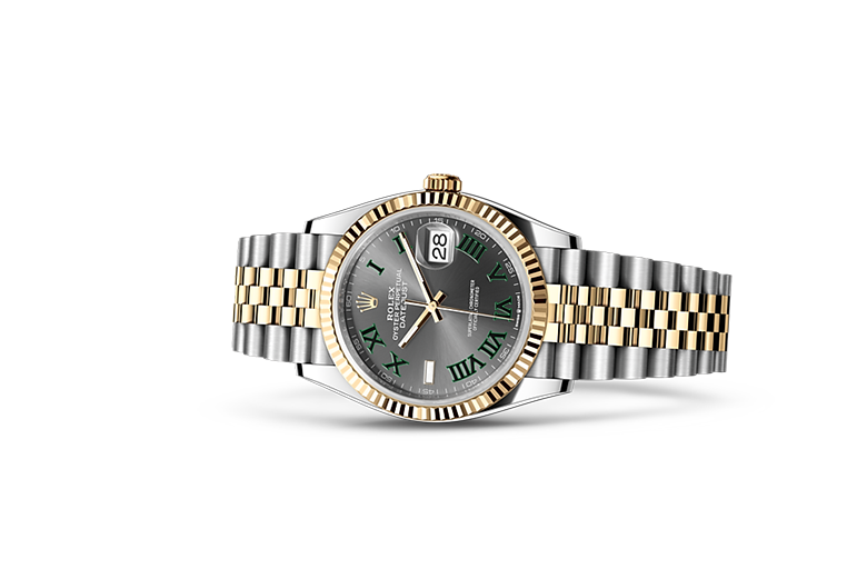 Rolex Datejust Dualtone Grey Dial Metal Watch - Image 5