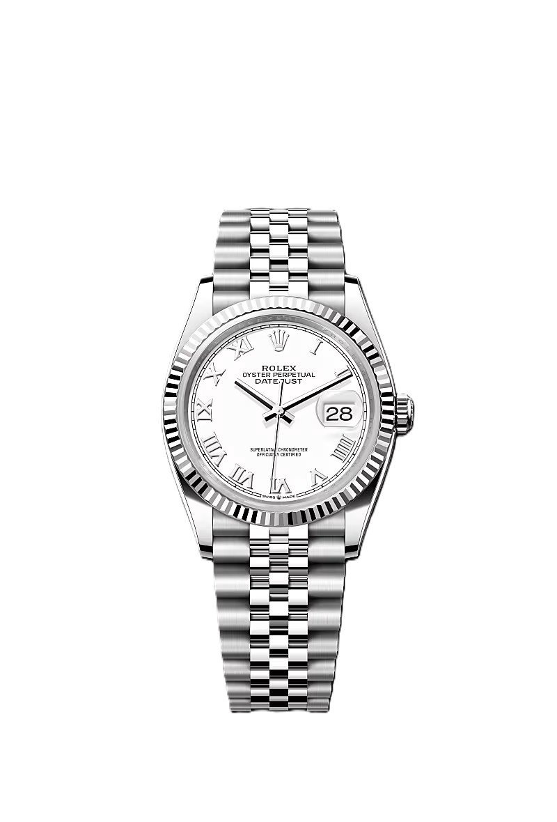 Rolex Date just 36 white dial