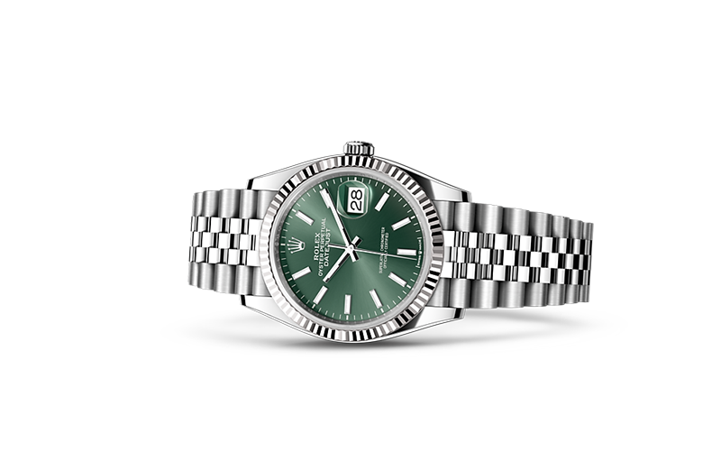 Rolex Date just 36 green dial - Image 4