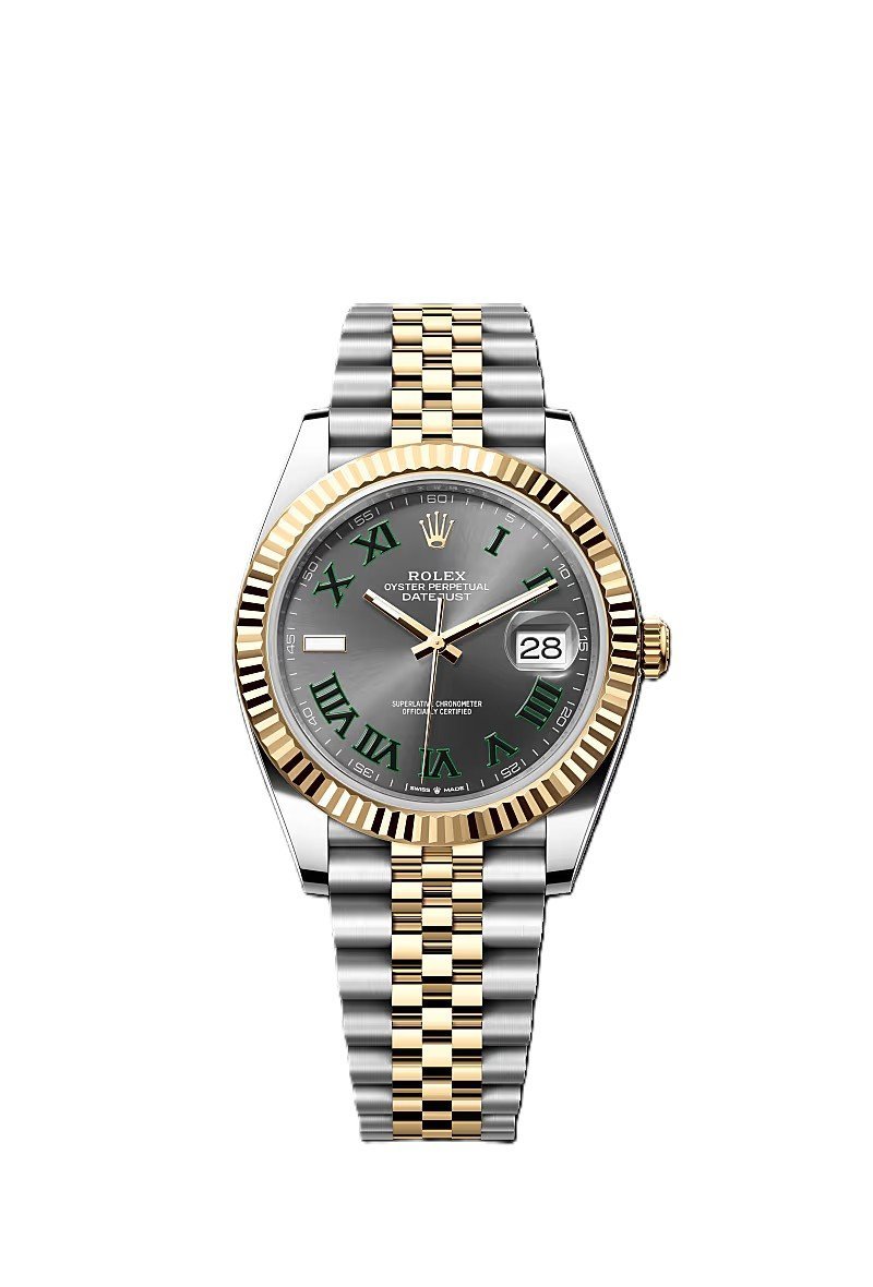 Rolex Datejust Dualtone Grey Dial Metal Watch